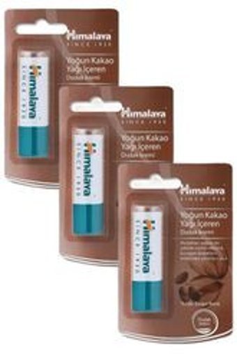 Himalaya Doğal Kakaolu Yetişkin Dudak Nemlendirici Balm 3x4.5 gr