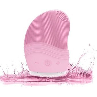 Polosmart Psc03 Tüm Ciltler İçin 1 Başlıklı Fırçalı Silikon Şarjlı Titreşimli Yüz Temizleme Cihazı Pembe