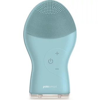 Polosmart Psc10 Tüm Ciltler İçin 1 Başlıklı Fırçalı Silikon Şarjlı Titreşimli Yüz Temizleme Cihazı Mavi