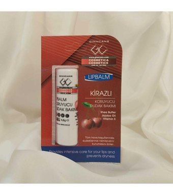 Ginncans Kirazlı Yetişkin Dudak Nemlendirici Balm 4.8 gr