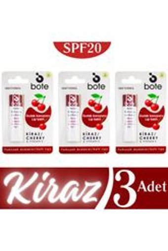 Bote Kirazlı Yetişkin Dudak Nemlendirici Krem 3x5 gr