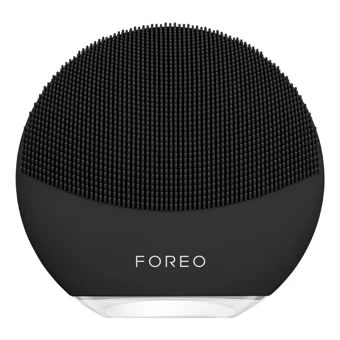 Foreo Luna Mini 3 Tüm Ciltler İçin 1 Başlıklı Fırçalı Silikon Şarjlı Titreşimli Yüz Temizleme Cihazı Siyah