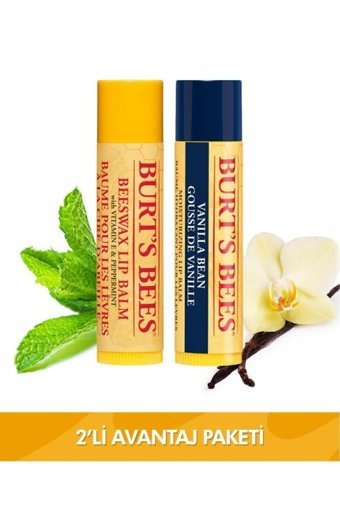 Burt's Bees Doğal Vanilyalı Yetişkin Dudak Nemlendirici Balm