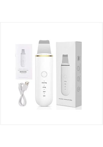 Ultrasonik Gmx1017798 Tüm Ciltler İçin 1 Başlıklı Şarjlı Titreşimli Yüz Temizleme Cihazı Beyaz
