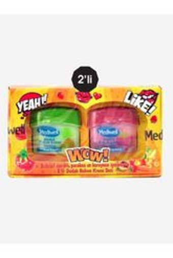 Mediwell Ananaslı-Çilekli Yetişkin Dudak Nemlendirici Balm 2x5 gr
