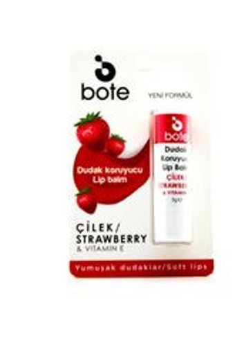 Bote Çilekli Yetişkin Dudak Nemlendirici Balm