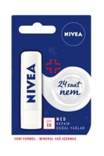 Nivea Med Repair Aromasız Yetişkin Dudak Nemlendirici Krem 4.8 gr
