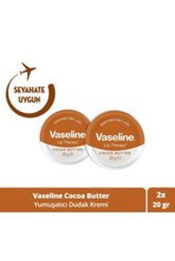 Vaseline Lip Therapy Kakaolu Yetişkin Dudak Nemlendirici Balm 2x20 gr