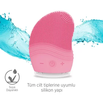 Polosmart Psc91 Tüm Ciltler İçin 6 Başlıklı Şarjlı Vakumlu Yüz Temizleme Cihazı Gri