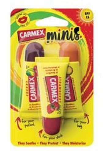 Carmex Meyveli Yetişkin Dudak Nemlendirici Balm 3x5 gr