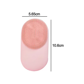 Zonne Tüm Ciltler İçin 1 Başlıklı Fırçalı Silikon Şarjlı Titreşimli Yüz Temizleme Cihazı Pembe