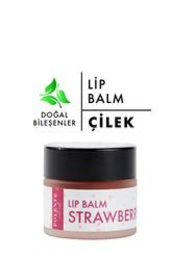 Polente Natural Çilekli Yetişkin Dudak Nemlendirici Balm