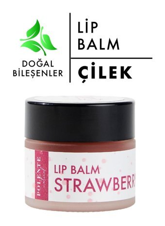 Polente Natural Çilekli Yetişkin Dudak Nemlendirici Balm