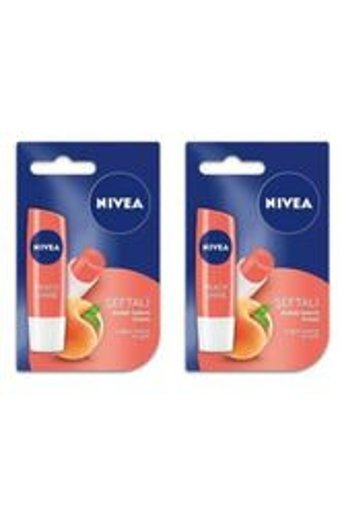 Nivea Şeftalili Yetişkin Dudak Nemlendirici Krem 2x4.8 gr