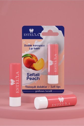 Estella Şeftalili Yetişkin Dudak Nemlendirici Balm