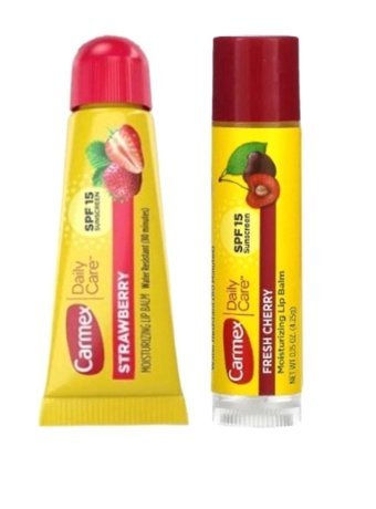 Carmex Çilekli-Kirazlı Yetişkin Dudak Nemlendirici Balm 10gr-4.25x2 gr