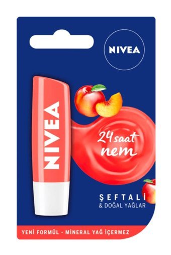 Nivea Şeftalili Yetişkin Dudak Nemlendirici Balm 4.8 gr