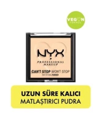 Nyx Professional Makeup Can't Stop Won't Stop Light Tüm Ciltler İçin Mat Toz Pudra Açık