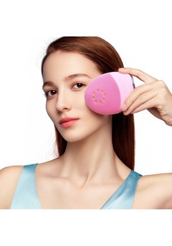 Foreo Luna 3 Plus Normal Ciltler İçin 1 Başlıklı Fırçalı Silikon Şarjlı Titreşimli Yüz Temizleme Cihazı Pembe