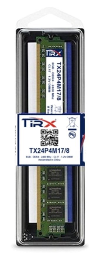 Tirx Tx24p4m17/8 8 GB DDR4 1x8 2400 MHz Ram