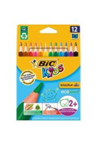 Bic 8'li Jumbo Üçgen Kuru Boya Seti