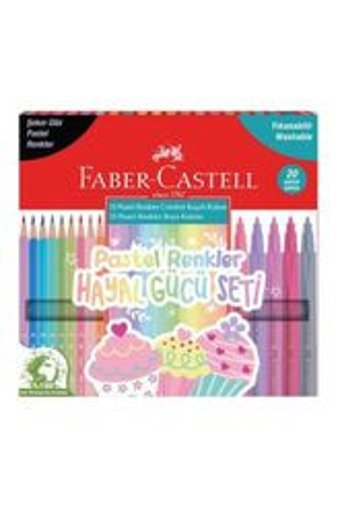 Faber-Castell 2001 10'lu Üçgen Kuru Boya Seti