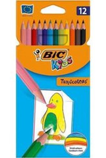 Bic Aquacouleur 12'li Üçgen Kuru Boya Seti