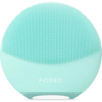 Foreo Luna 4 Mini Tüm Ciltler İçin 1 Başlıklı Fırçalı Silikon Pilli Titreşimli Yüz Temizleme Cihazı Mavi