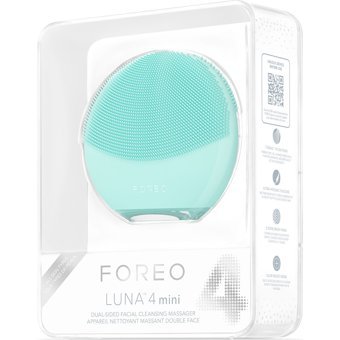 Foreo Luna 4 Mini Tüm Ciltler İçin 1 Başlıklı Fırçalı Silikon Pilli Titreşimli Yüz Temizleme Cihazı Mavi