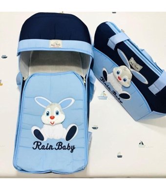 Rain Baby 12 kg Kapasiteli Taşıma Askılı Portbebe Mavi