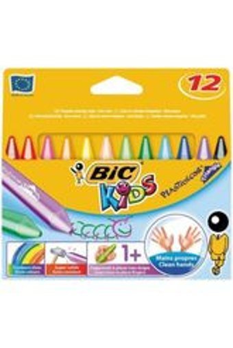 Bic Evolution 12'li Jumbo Üçgen Kuru Boya Seti
