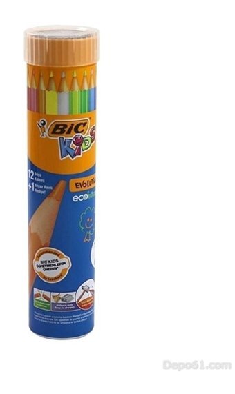 Bic 829007 12'li Jumbo Kuru Boya Seti