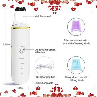 Liveasy Tüm Ciltler İçin 1 Başlıklı Silikon Şarjlı Titreşimli Yüz Temizleme Cihazı Beyaz