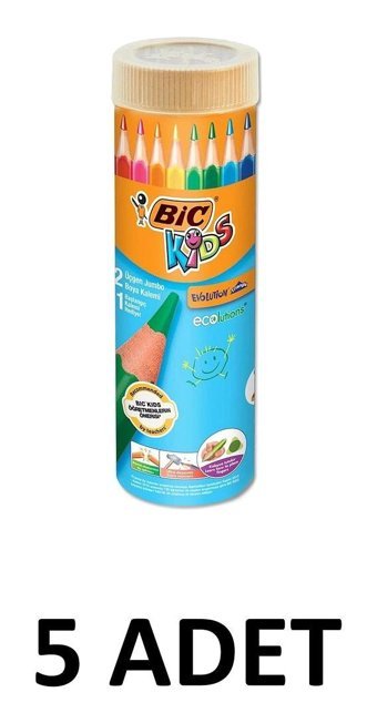 Bic 8297356 12'li Jumbo Üçgen Kuru Boya Seti