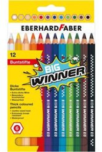Eberhard Faber Big Winner 12'li Jumbo Kuru Boya Seti