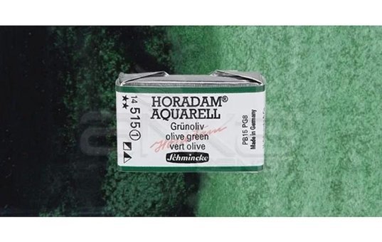 Schmincke Horadam Aquarell 536 Green Yellow Seri 2 Tekli Kuru Boya Kalemi