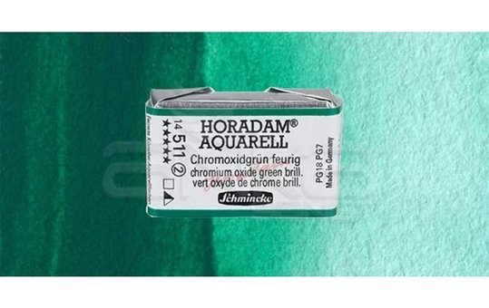 Schmincke Horadam Aquarell 534 Permanent Green Olive Seri 2 Tekli Kuru Boya Kalemi