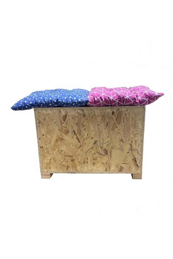 Melada Mobilya 61x41x36 cm İkili Dikdörtgen Su Geçirmez Dış Mekan Kedi Evi Ahşap Rengi