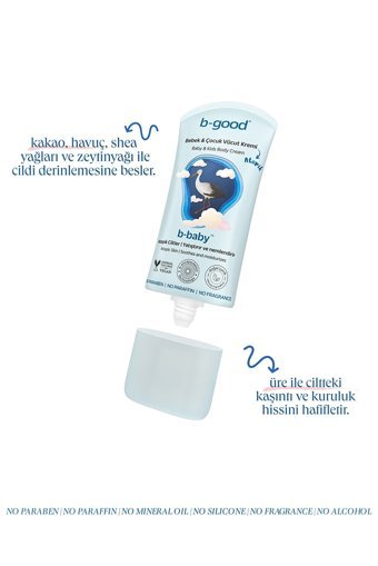 B-Good B-Baby Organik Havuçlu Kakaolu Shea Yağlı Vegan Hipoalerjenik Bebek Masaj Yağı 150 ml