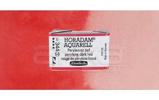 Schmincke Horadam Aquarell 355 Transparent Red Deep Seri 1 Tekli Kuru Boya Kalemi