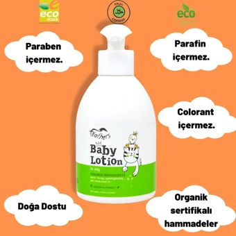 Cosmolive Fetahers Organik Hindistan Cevizi Yağlı Shea Yağlı Bebek Masaj Yağı 300 ml