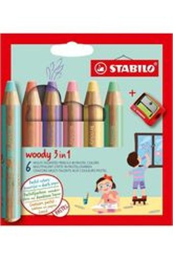 Staedtler 129 NC6 Noris Clup 6'lı Jumbo Üçgen Kuru Boya Seti