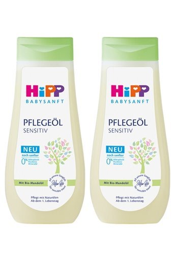 Hipp Babysanft Organik Bademli Bebek Masaj Yağı 2x200 ml