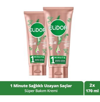 Elidor Superblend Argan Yağı-Biotin Besleyici Tüm Saçlar İçin Saç Kremi Durulanmayan Saç Kremi 2x170 ml
