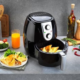 Schafer Fit Fry Smart (2SE203-25015-SIY01) Airfryer 3 lt Tek Hazneli Yağsız Sıcak Hava Fritözü Siyah