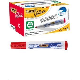Bic Velleda 3 Adet Doldurulabilir Silinebilir Kırmızı Tahta Kalemi