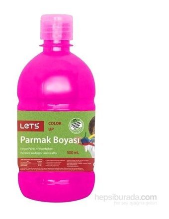 Let's Yıkanabilir 500ml Pembe Parmak Boyası