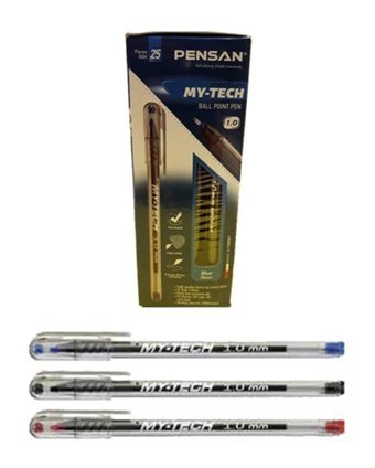 Pensan Plastik 1 mm Kırmızı 25'li Tükenmez Kalem