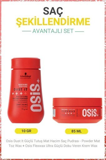 Schwarzkopf Osis+ Dust Mat Pudra Sert Vegan 85 ml Wax