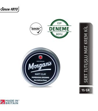 Morgan’s Matt Clay Mat Krem Sert Killi Organik 15 ml Pomad